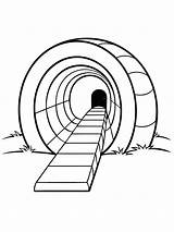 Play Tunnel coloring Book pages For Children And Adults With Vector  sketch template