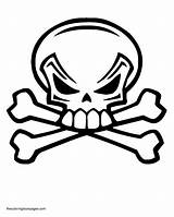 Skull And Crossbones Coloring Page  Coloring Home sketch template