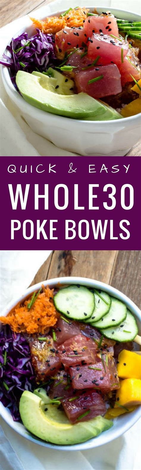 How to make the perfect paleo, Whole30 poke bowl at home! Best Paleo ...