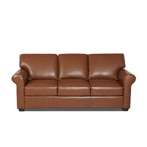 Wayfair Custom Upholstery Rachel Leather Sleeper Sofa & Reviews | Wayfair