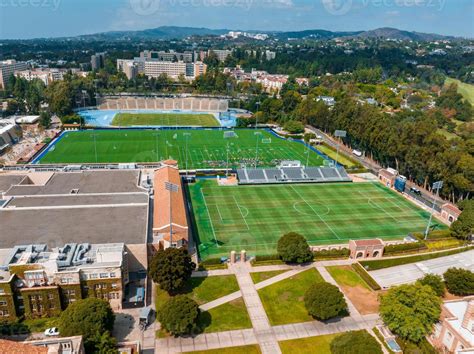 Aerial view of the Football stadium at the University of California ...