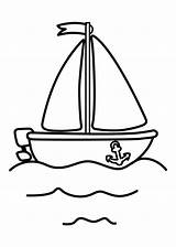 Sailboat To Color Coloring Page  Free Printable Coloring Pages For Kids sketch template