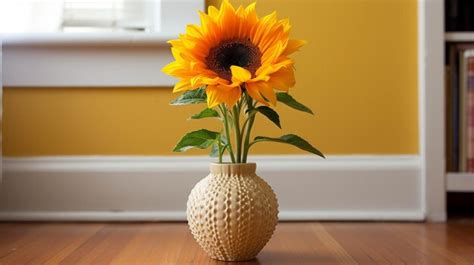 Premium AI Image | sunflowers on the vase High definition photography creative wallpaper