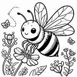 Bumble Bee Printable Coloring Pages sketch template