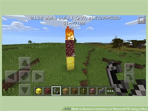 How to Summon Herobrine on Minecraft PE Using a Mod: 15 Steps