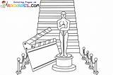 Oscar Award Coloring Pages sketch template