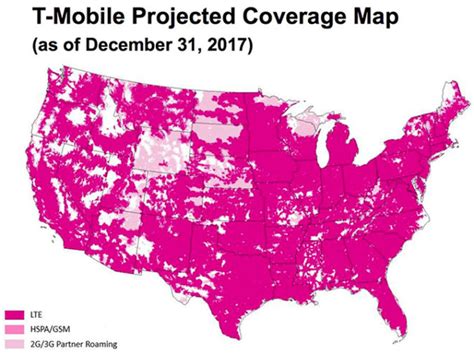 T-Mobile shares projected coverage map for end of 2017 - TmoNews