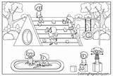 Más De 20 Páginas Para Colorear Patios Recreo Imprimibles Gratis  sketch template