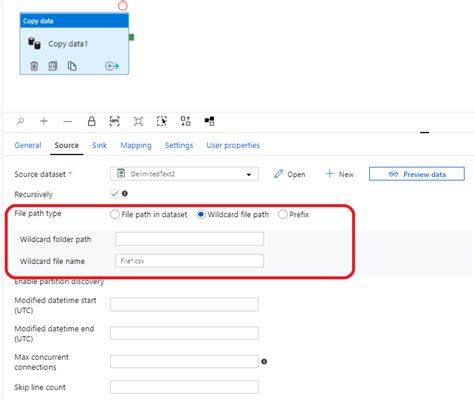 How to parameterise Dataset definition filename in Azure Data factory ...