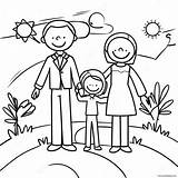 Stick Figure Family Coloring Page 61213 48438 sketch template