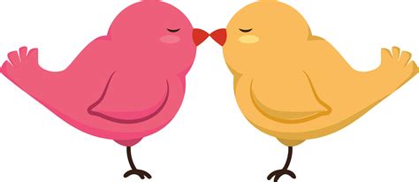 Clipart - Love Birds Isolated