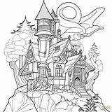 Haunted House coloring Page  Free Printable Coloring Pages sketch template