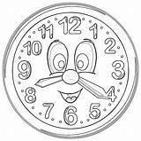 Clock Coloring Sheet Pages sketch template