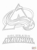 Colorado Avalanche Logo Coloring Page Pages sketch template
