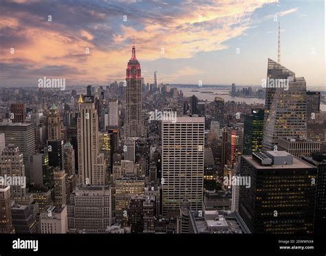 Views of the New York city skyline Stock Photo - Alamy