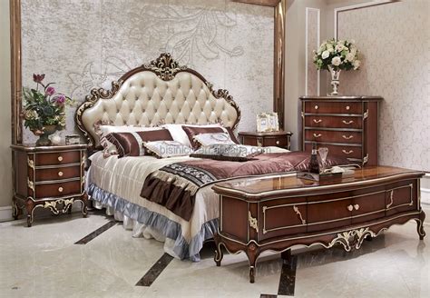 Uae Style Luxury Antique Bed,Luxury Bedroom Furniture Set,Solid Wood ...