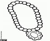 Collar De perlas Para Colorear Pintar E Imprimir sketch template