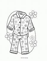 Printable Pajama Day Coloring Pages sketch template