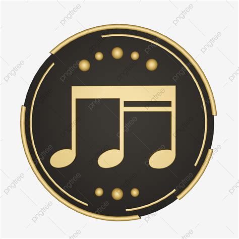 C4d Gold White Transparent, C4d Black Gold Wind Music Symbol, C4d, Black Gold Wind, Music ...