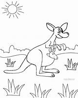 Printable Kangaroo Coloring Pages For Kids sketch template