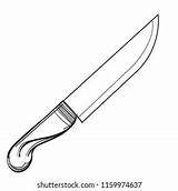 Dagger Illustration Coloring Template Tattoo Stock Vector Royalty Free  sketch template