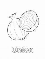 Onion Coloring Page  Little Bee Family sketch template