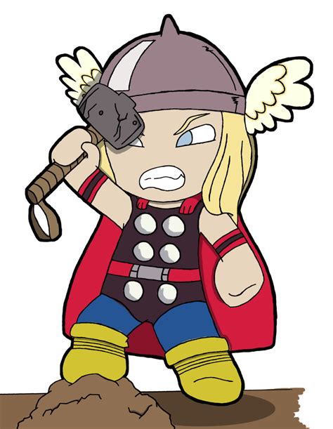 Thor Cartoon Drawing at GetDrawings | Free download