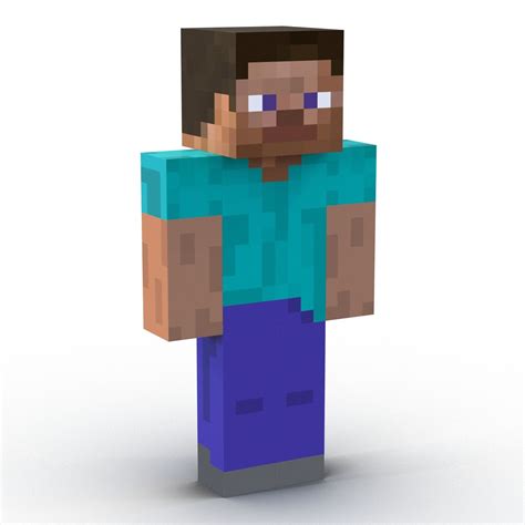 Minecraft Steve 3D Model $29 - .3ds .c4d .fbx .obj .max .ma - Free3D