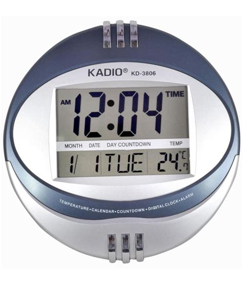 Kadio Circular Digital Wall Clock 15 - Pack of 1: Buy Kadio Circular Digital Wall Clock 15 ...