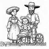 Pioneers Coloring Pages  Free & Printable sketch template