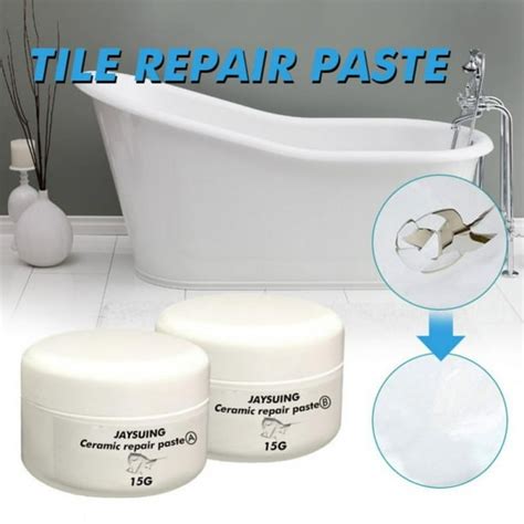 Yinrunx Bathtub Fiberglass Repair Kit Grout Sealer Ceramic Tile Drywall ...