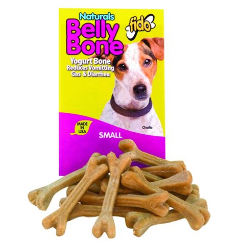 FIDO YOGURT BELLY Bones SM, All for Dogs, Dog Treats, Fido Belly Bones Dog Treats, All For Pets