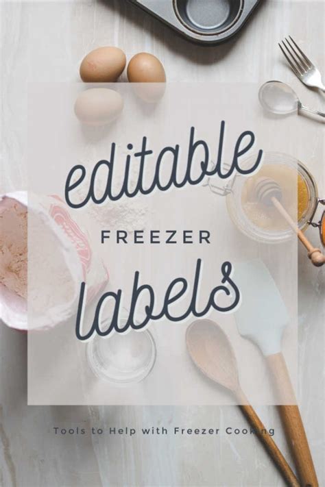 Free Editable Freezer Labels Printable - Savor + Savvy