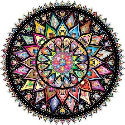 5D DIY Diamond Art Painting Kits -Full Square Drill Circle Mandala ...