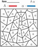 Coloring By Letters Printables sketch template