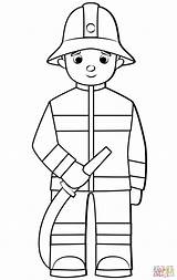 Firefighter coloring Page  Free Printable Coloring Pages sketch template