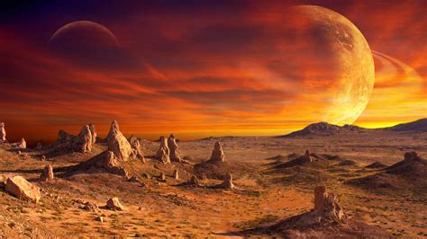 Download Cinematic Mars Landscape view from the land hd 4k image ...