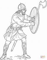 Viking With Ax And Shield coloring Page  Free Printable Coloring Pages sketch template