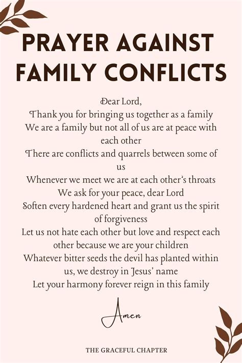 Prayer for Family Conflicts -prayers for your family Healing Prayer ...