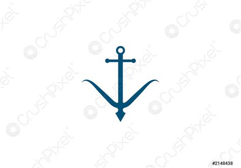 Anchor icon Logo Template - stock vector 2148438 | Crushpixel