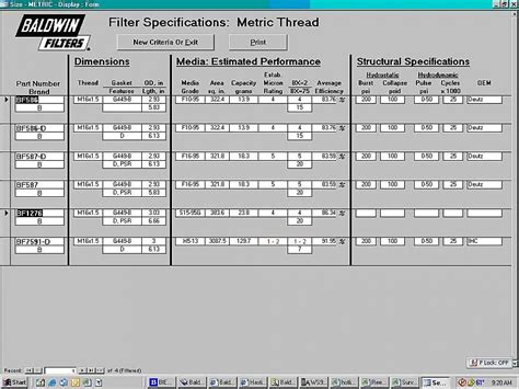 Fuel Filter Micron Chart