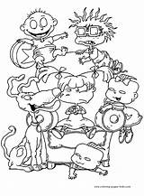 Rugrats color page  Coloring pages For Kids Cartoon Characters sketch template