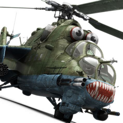 Mil mi-24 hind helicopter model - TurboSquid 1184201