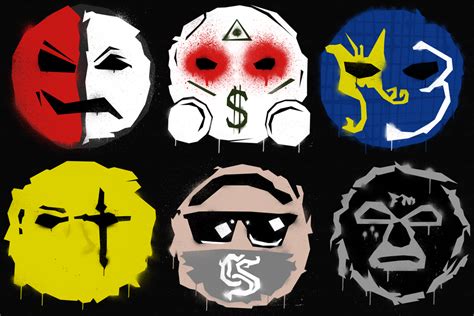 Hollywood Undead Masks Grafitti Style by sergiooakbr on DeviantArt