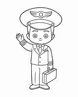 Pilot Coloring Pages sketch template