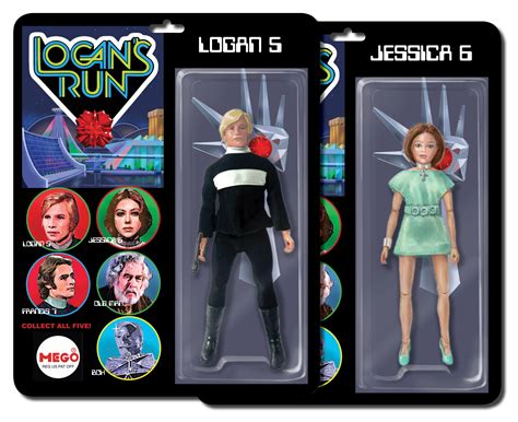 Logan 5 and Jessica 6 Mego-style action figures. I did these package mock-ups by using photos ...