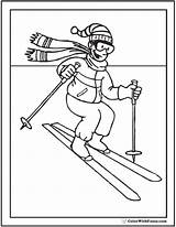 Winter Sports Coloring Pages sketch template