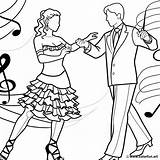 Dance Salsa coloring Page Download Or Print For Free sketch template