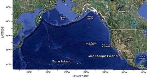 A map indicating the location of two important albatross breeding... | Download Scientific Diagram