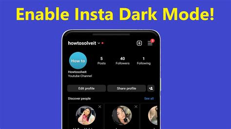 How to turn on instagram dark mode new update enable dark theme on instagram app ...